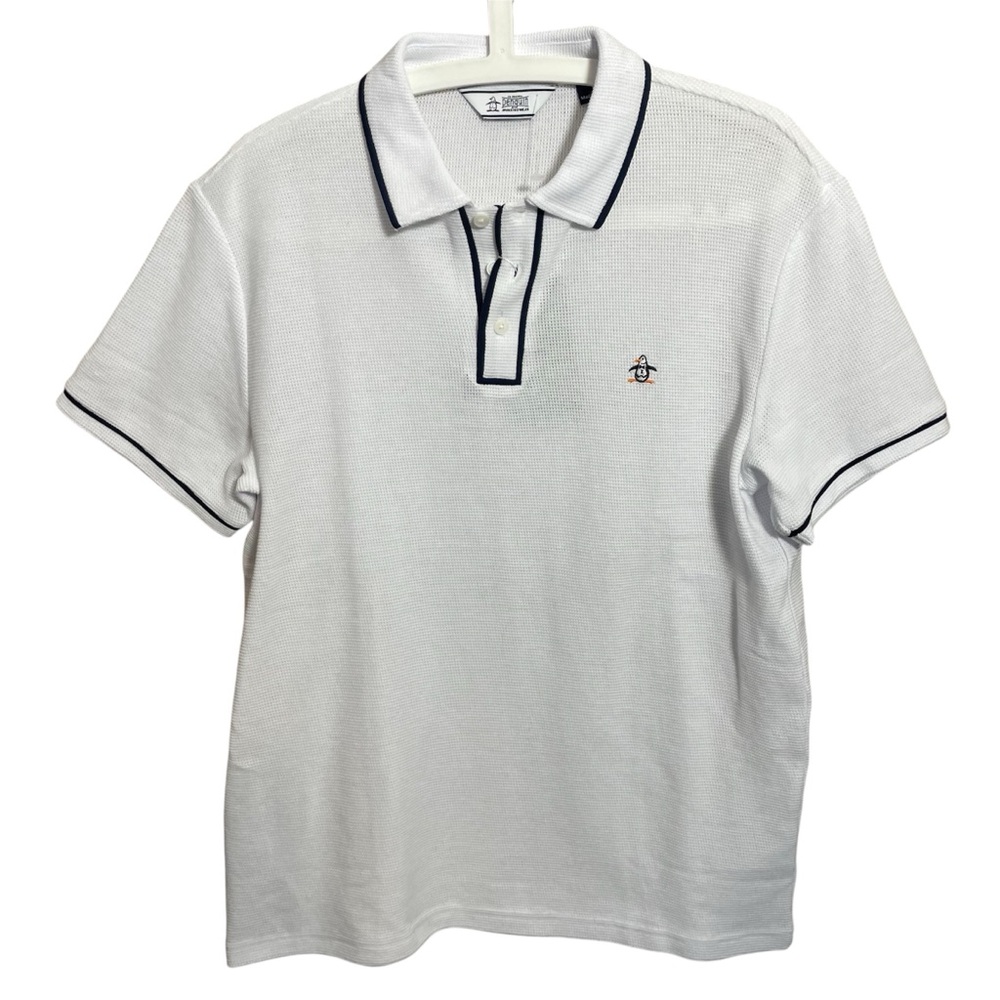 Penguin Logo Polo White Tee Shirt  New with tags